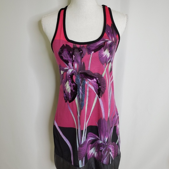 Express Sequined Racerback Dress - Picture 2 of 3